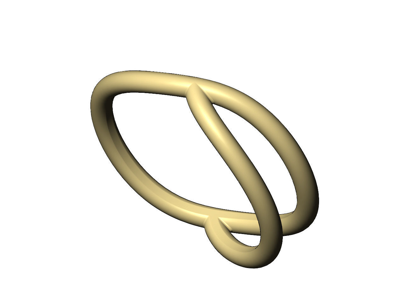 Curved wire band US sizes 5to9 3D print model_5