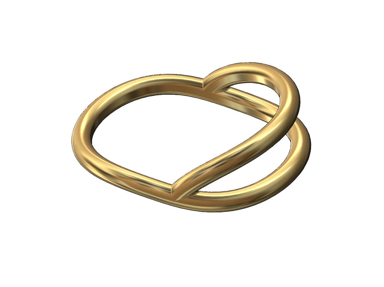 Curved wire band US sizes 5to9 3D print model_4