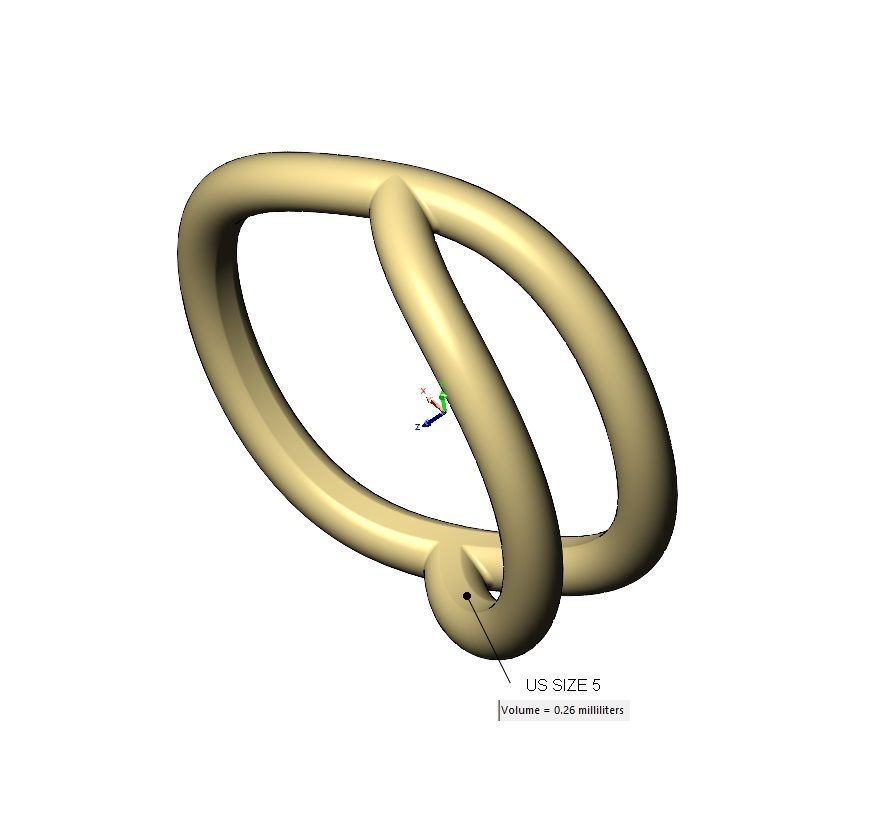 Curved wire band US sizes 5to9 3D print model_10
