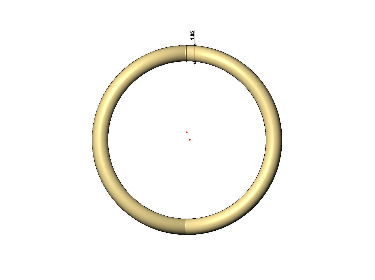 Curved wire band US sizes 5to9 3D print model_8