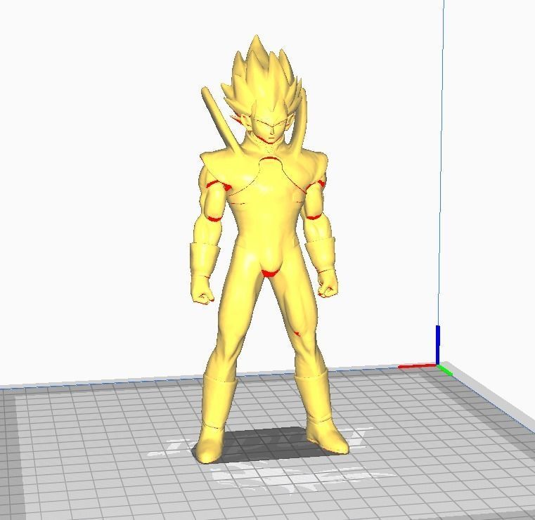 Super Oren Vegeta 3D Model 3D print model_1