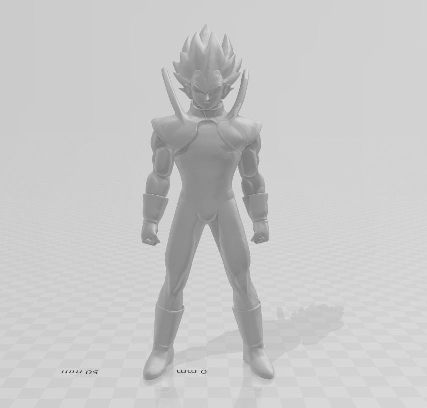 Super Oren Vegeta 3D Model 3D print model_2