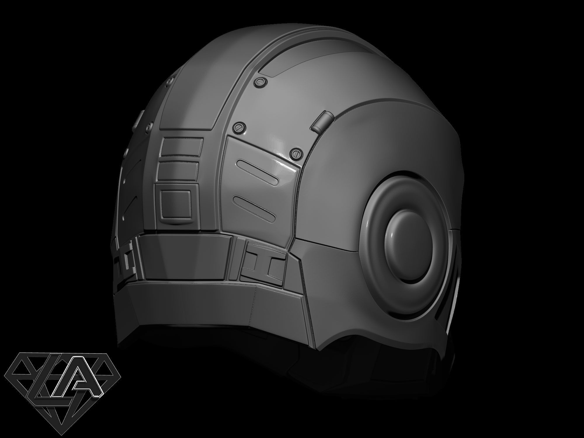 Gears of war helmet 3D print model_11