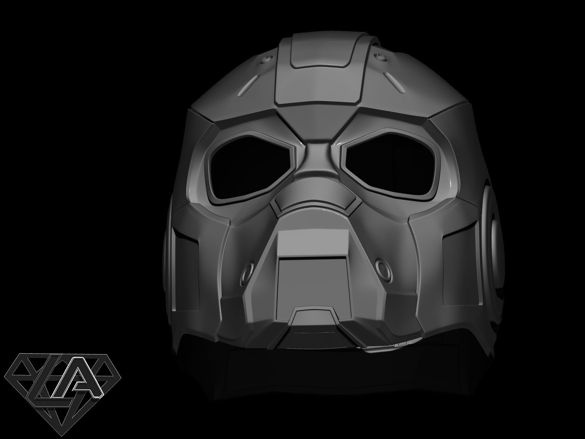 Gears of war helmet 3D print model_14