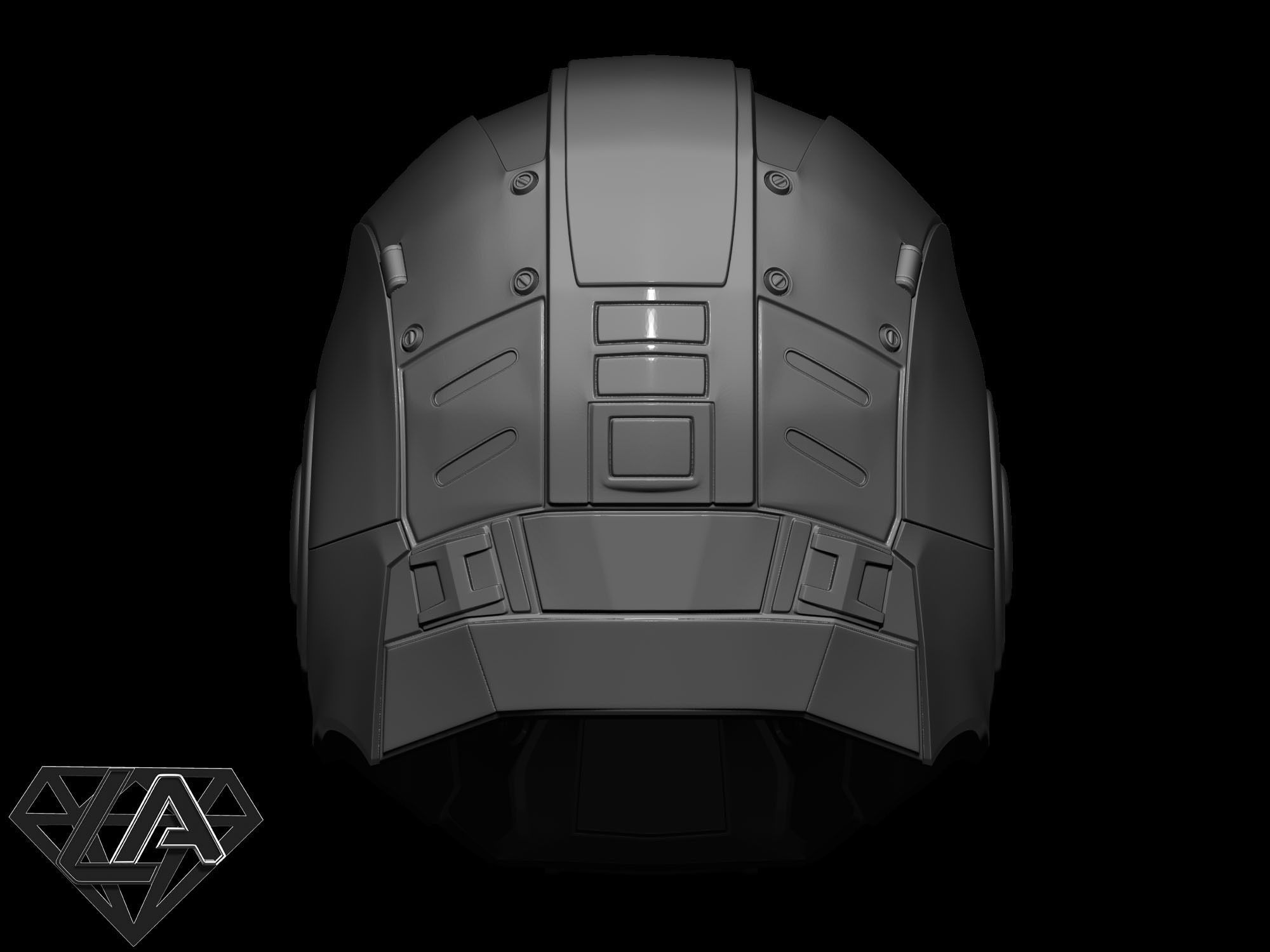 Gears of war helmet 3D print model_12