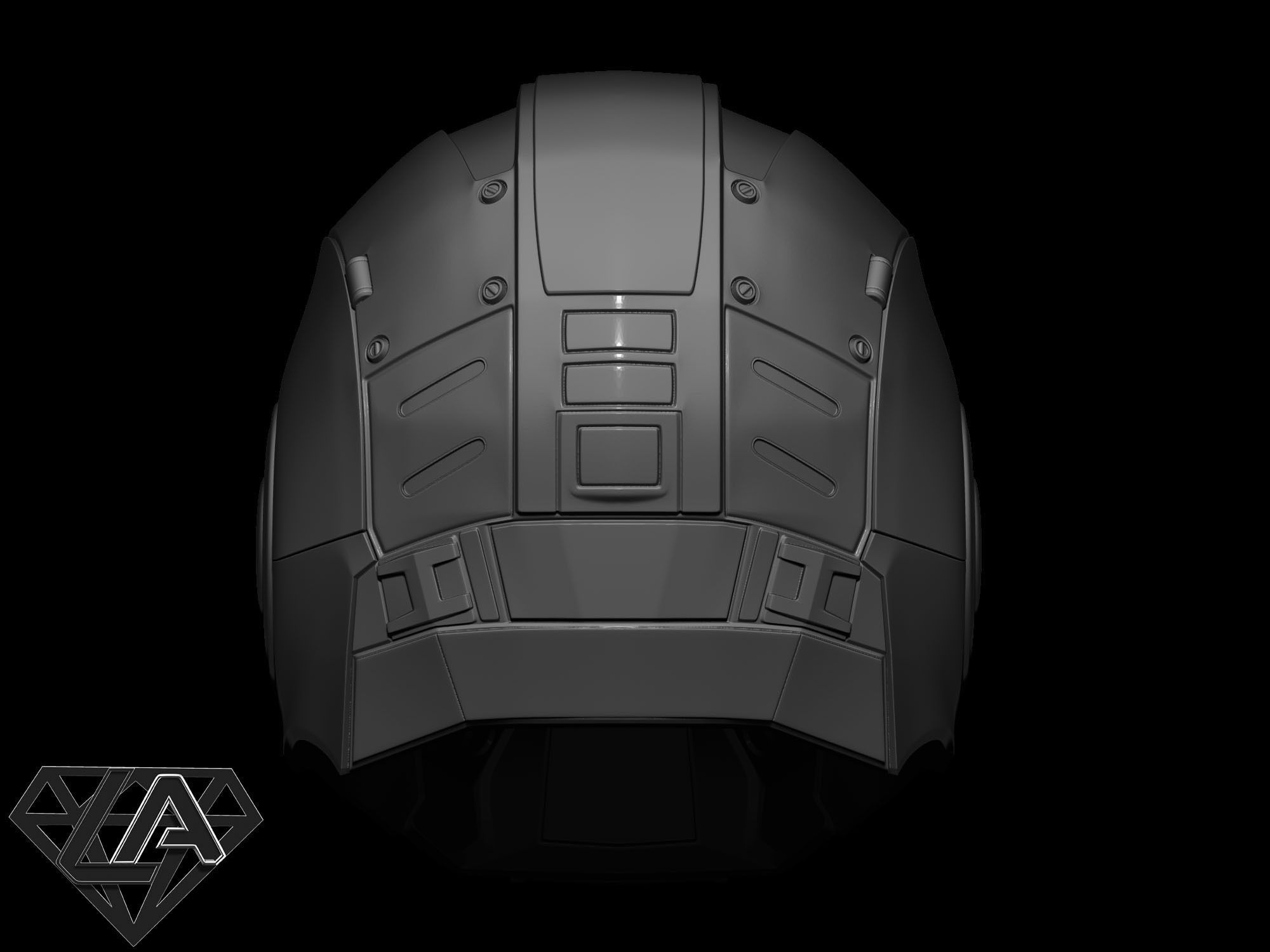 Gears of war helmet 3D print model_6