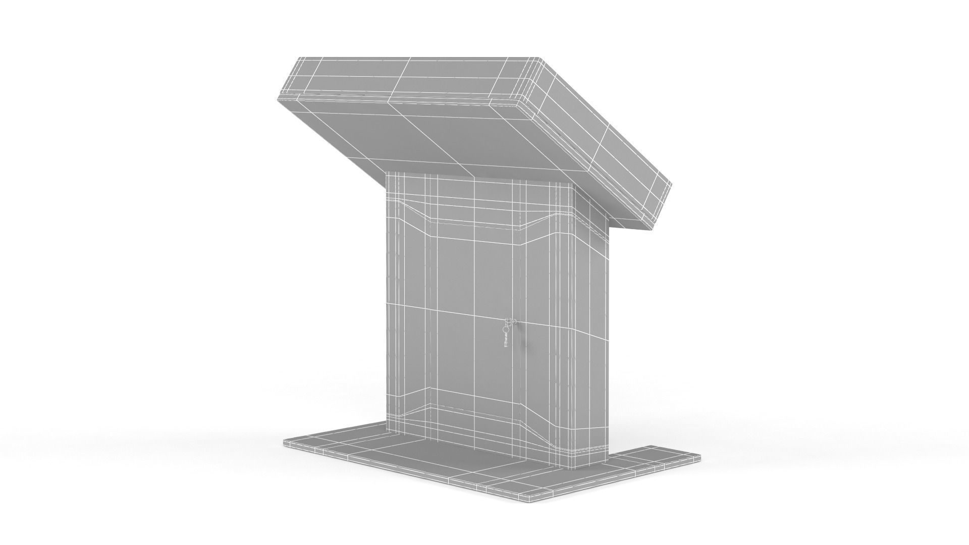Information Kiosk 3D model_10