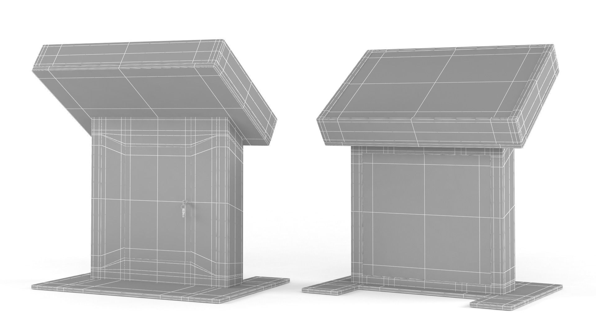 Information Kiosk 3D model_6
