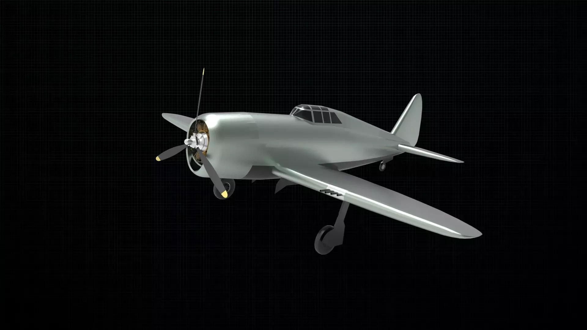 P-47 Thunderbolt 3D model_0