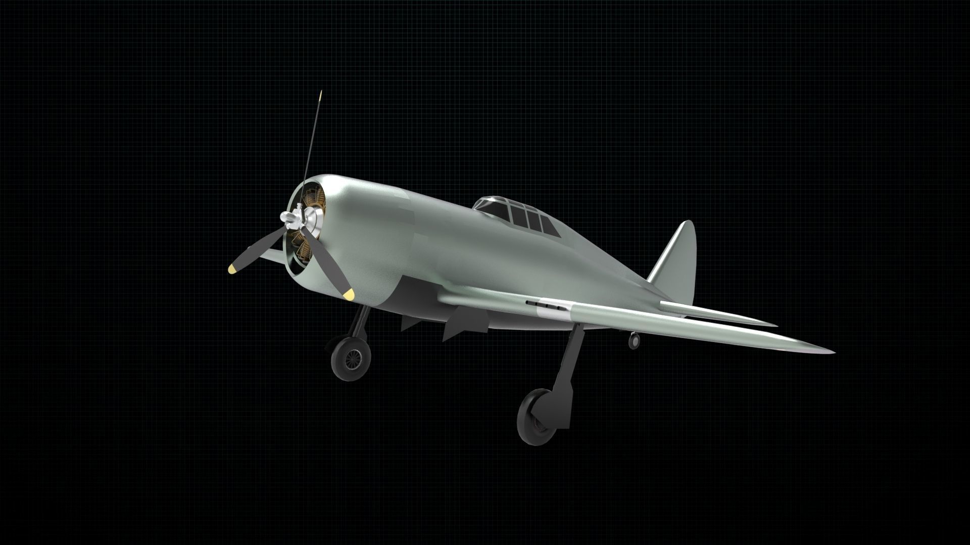 P-47 Thunderbolt 3D model_7