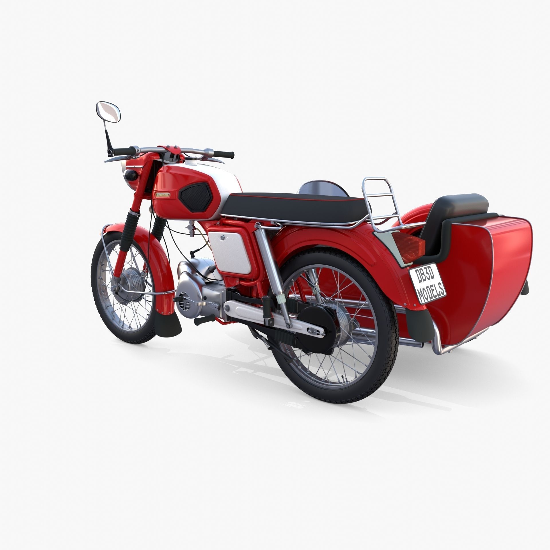 Mobra 50 w sidecar Red 3D model_4