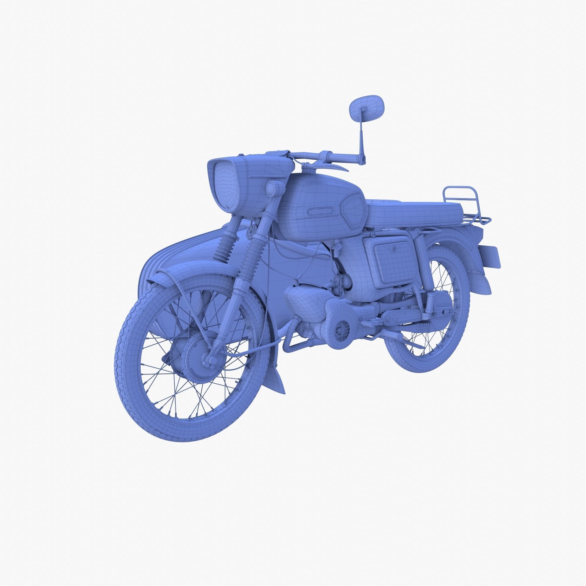 Mobra 50 w sidecar Red 3D model_14