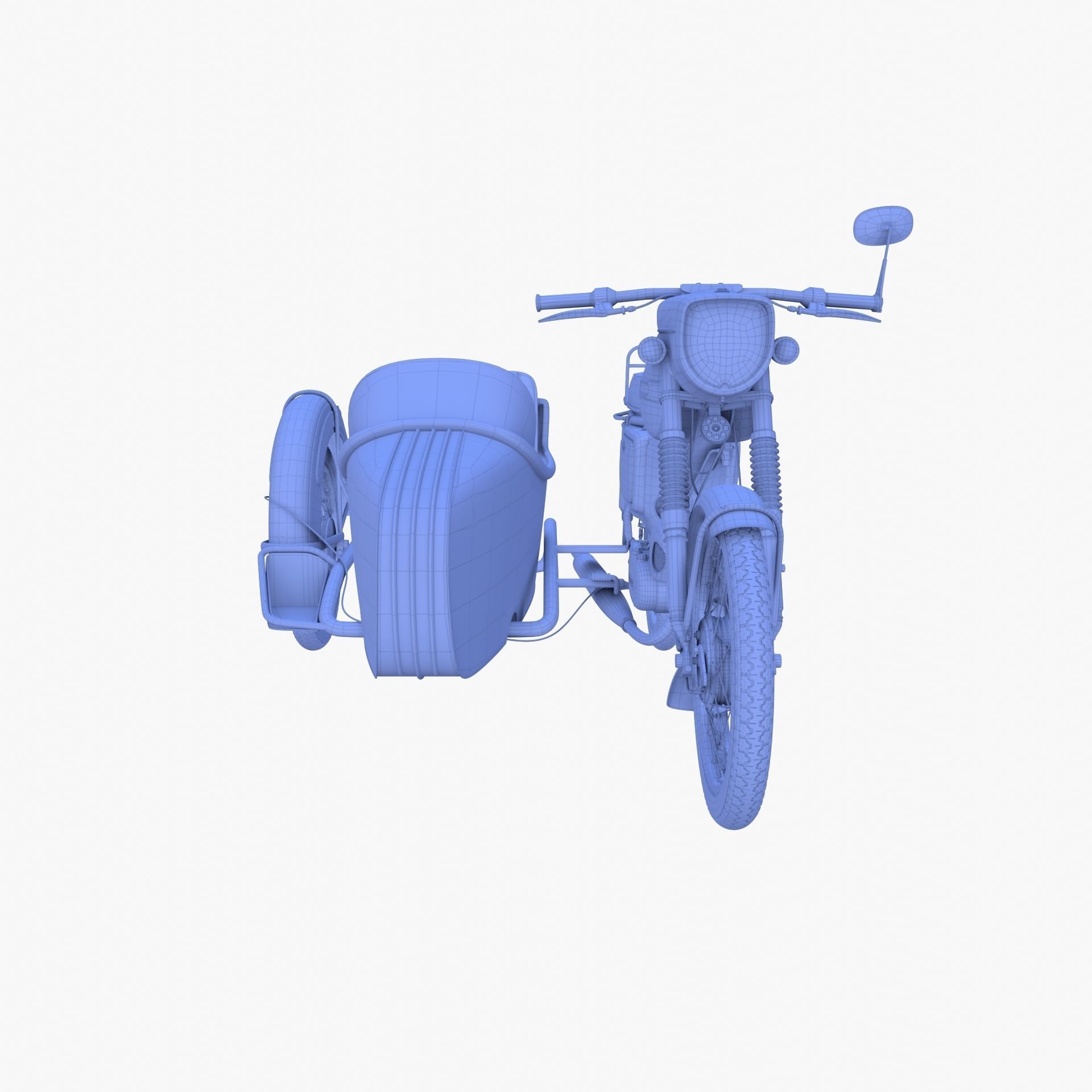 Mobra 50 w sidecar Red 3D model_13