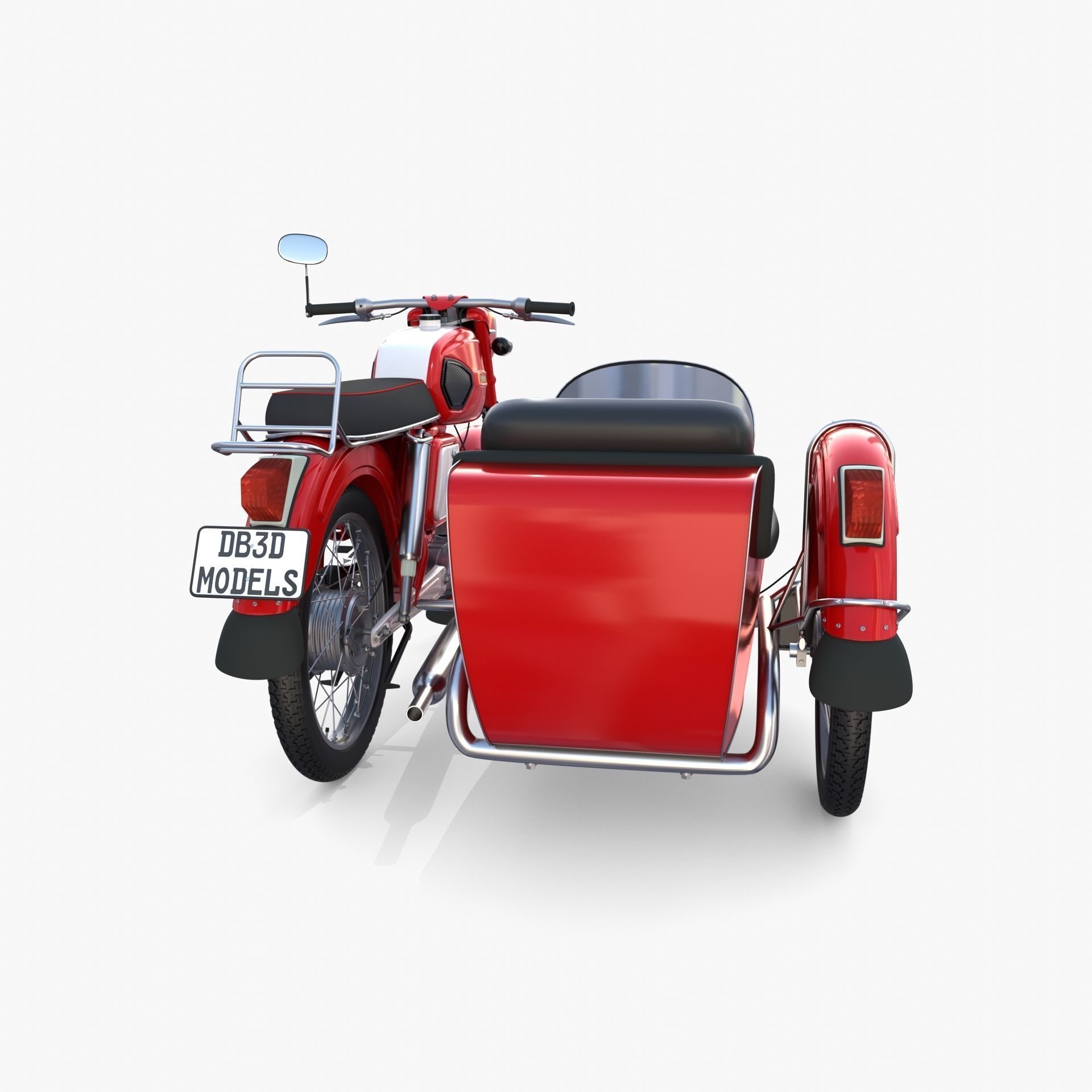 Mobra 50 w sidecar Red 3D model_5