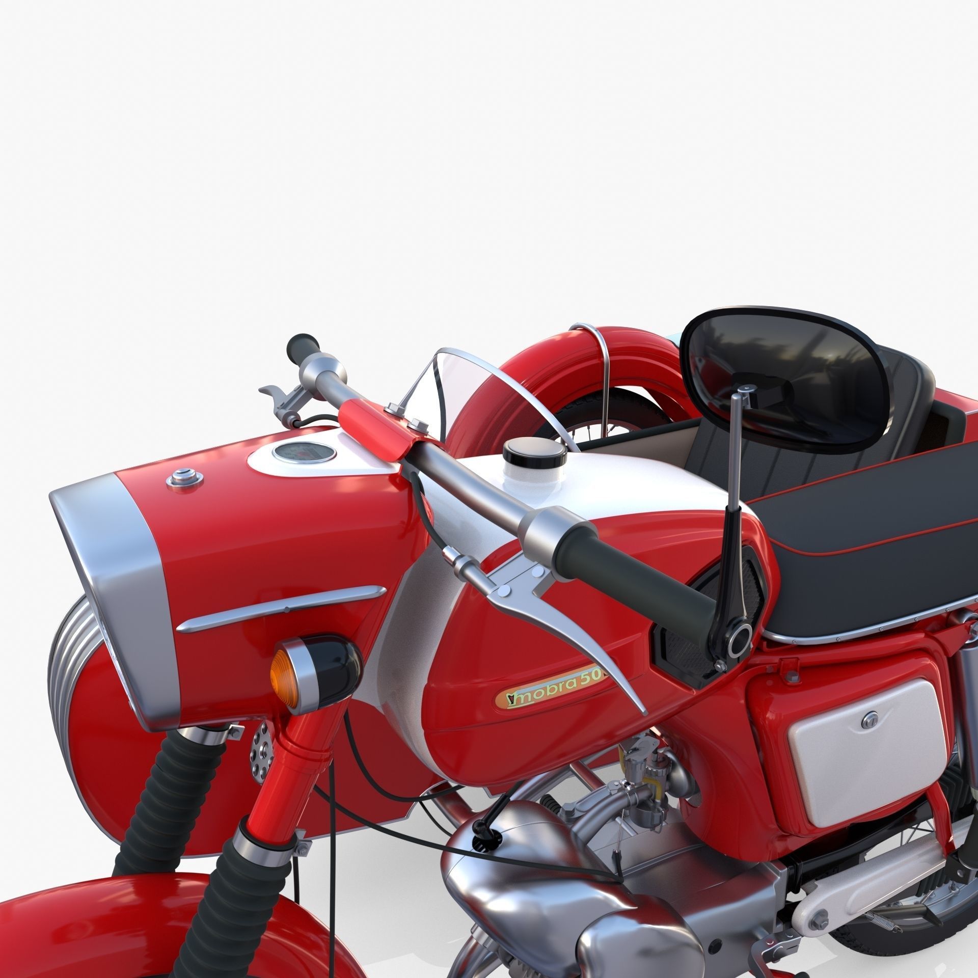 Mobra 50 w sidecar Red 3D model_10