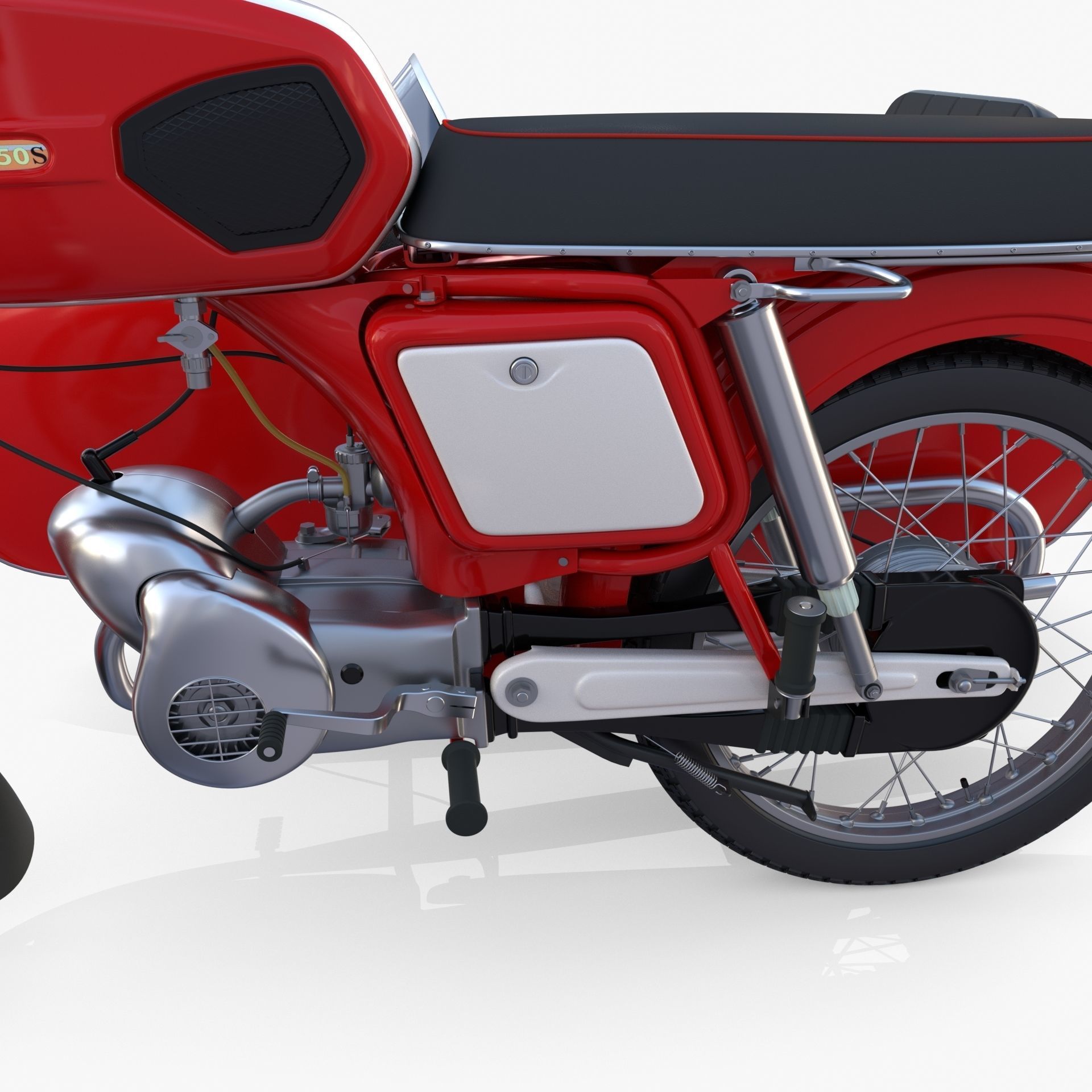 Mobra 50 w sidecar Red 3D model_12