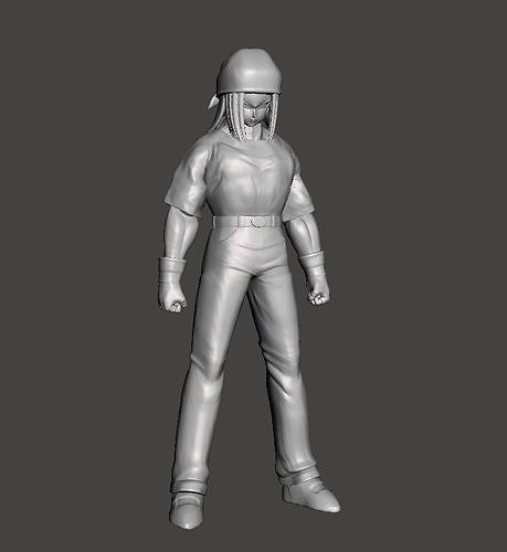 Nok 3D Model man wearing helmet 3D print model