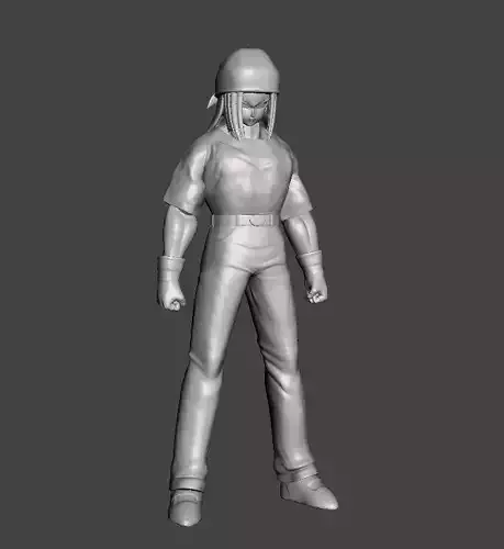 Nok 3D Model man wearing helmet 3D print model
