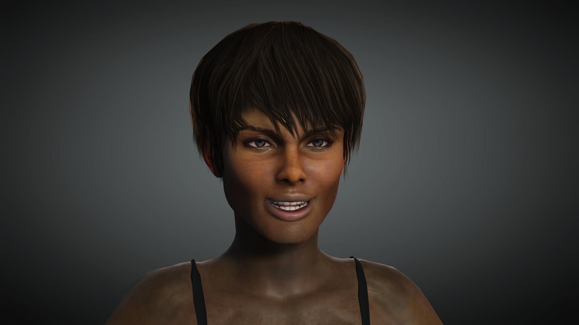 AAA Apocalypse Female Character 02 Low-poly 3D model_16