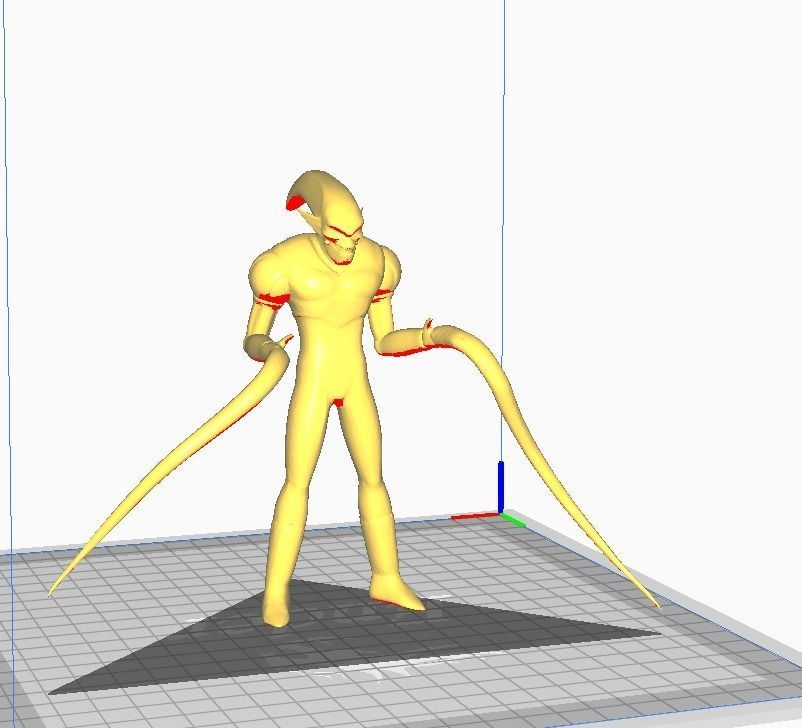 Mutchy 3D Model man holding sword 3D print model_1