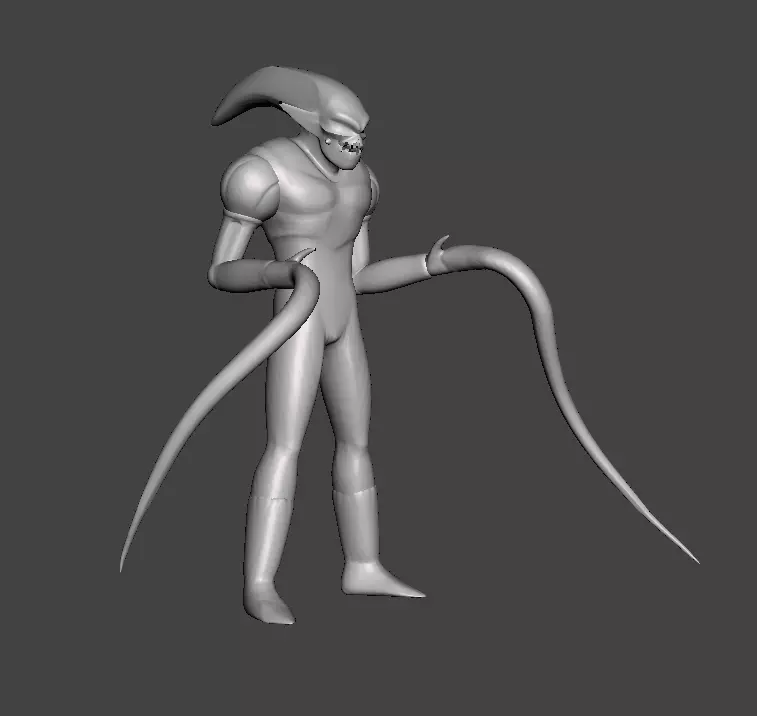 Mutchy 3D Model man holding sword 3D print model_0