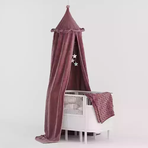 Bed and Canopy-02 3D model