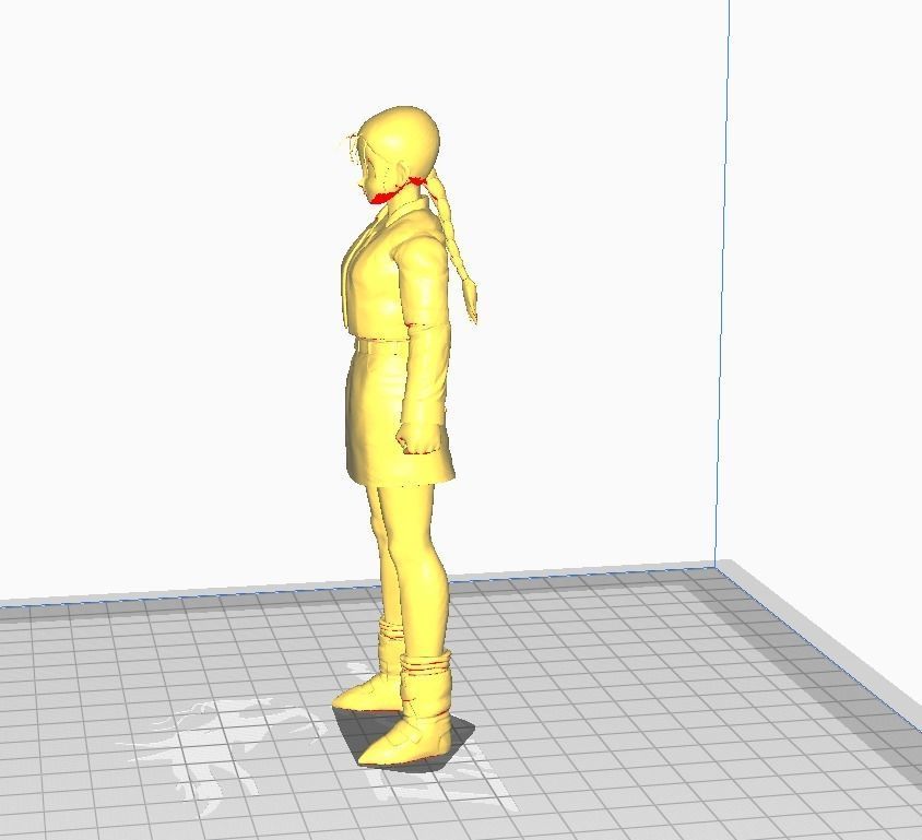 Videl Dragon Ball GT 3D Model 3D print model_2