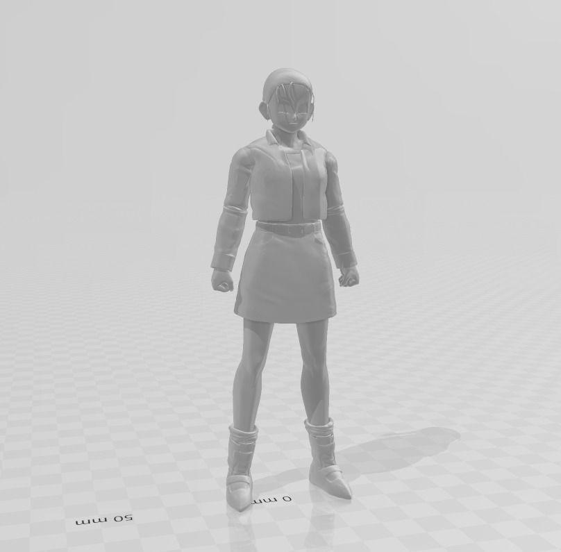 Videl Dragon Ball GT 3D Model 3D print model_1