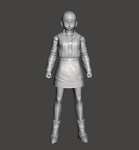 Videl Dragon Ball GT 3D Model 3D print model