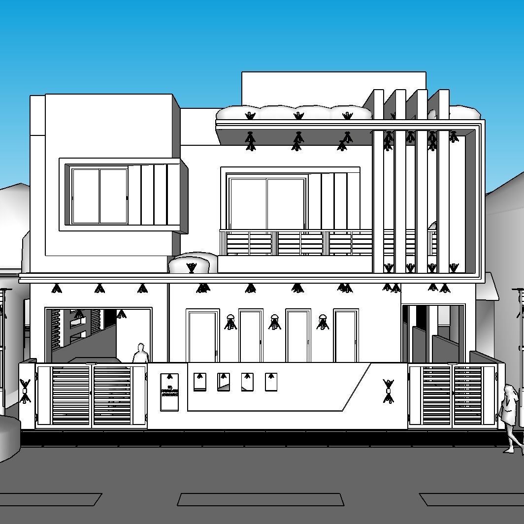 Exterior Design Render - Sketchup - Enscape 3D model 3D model_8