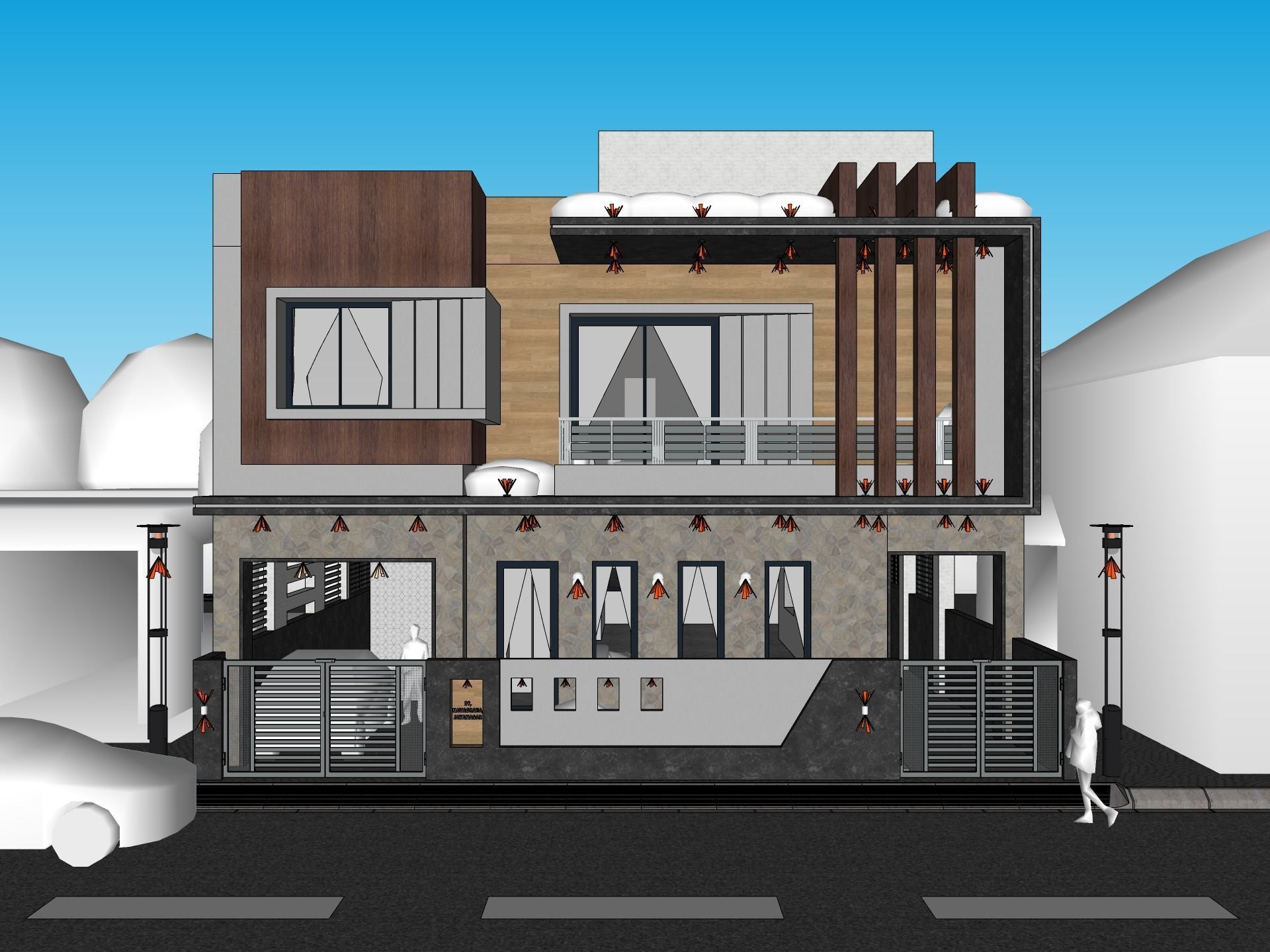 Exterior Design Render - Sketchup - Enscape 3D model 3D model_6