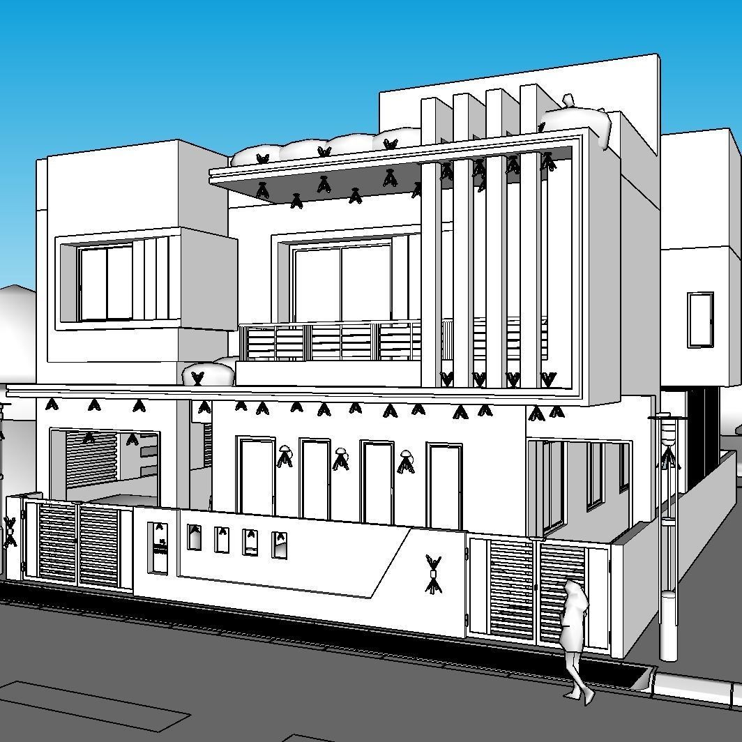 Exterior Design Render - Sketchup - Enscape 3D model 3D model_10