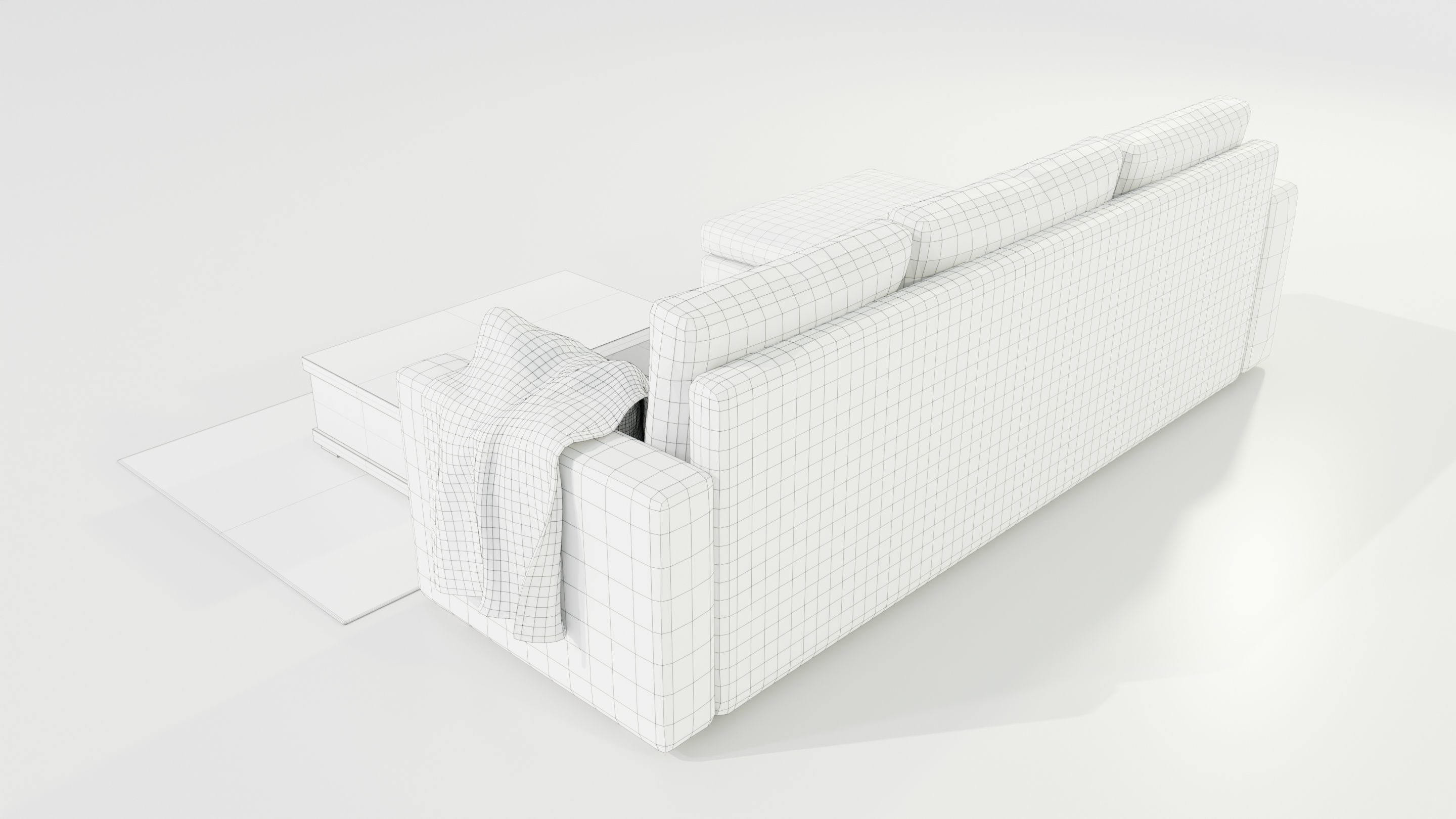  Couch and Coffee Table 3D model_14