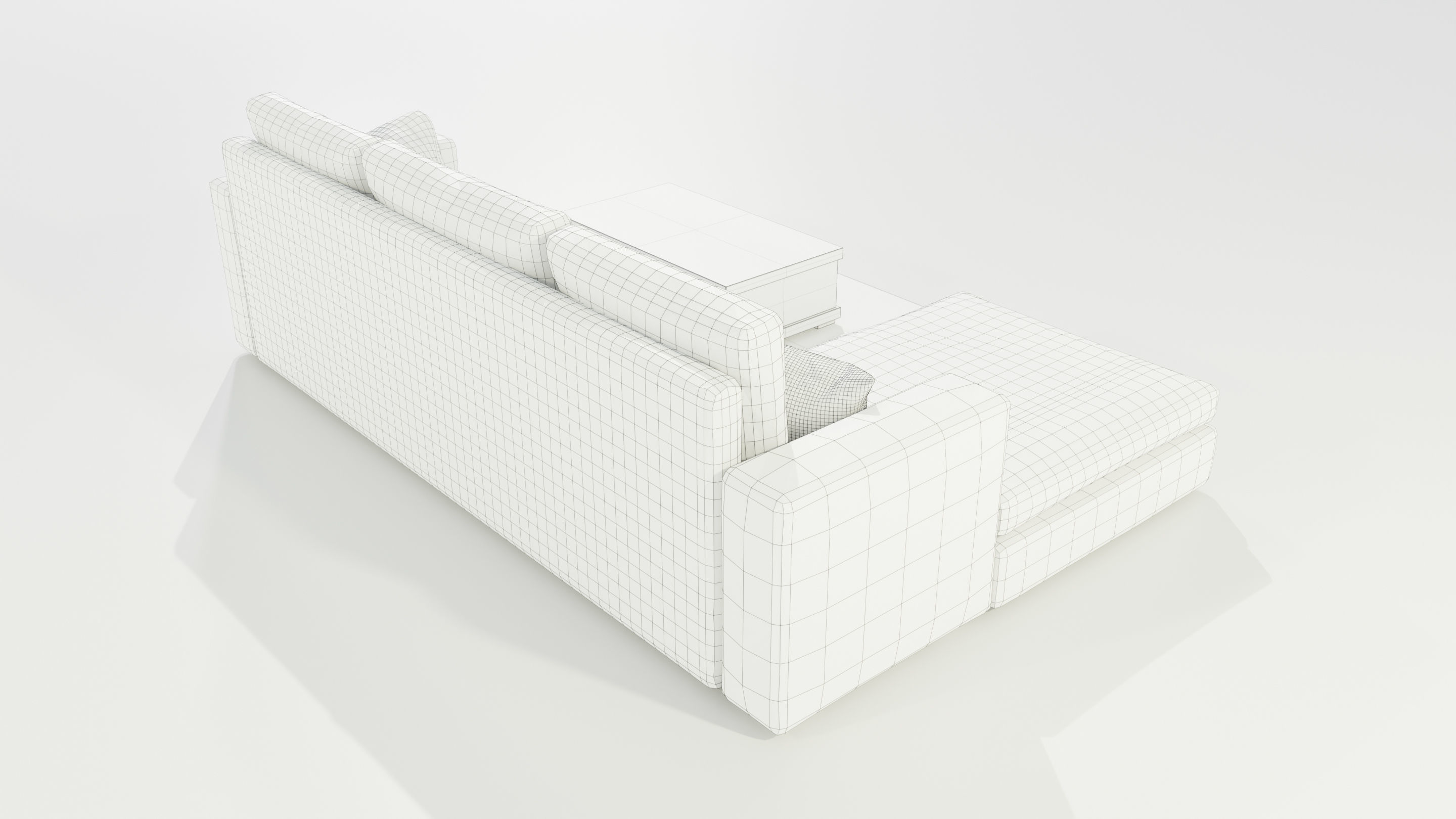  Couch and Coffee Table 3D model_15