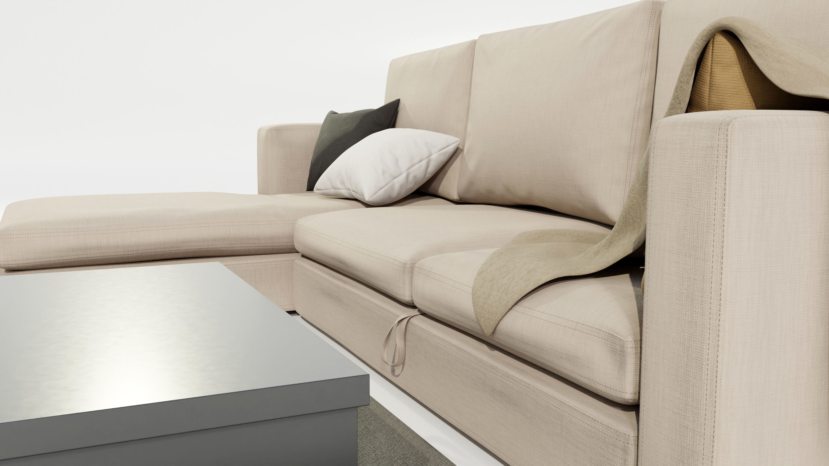  Couch and Coffee Table 3D model_8