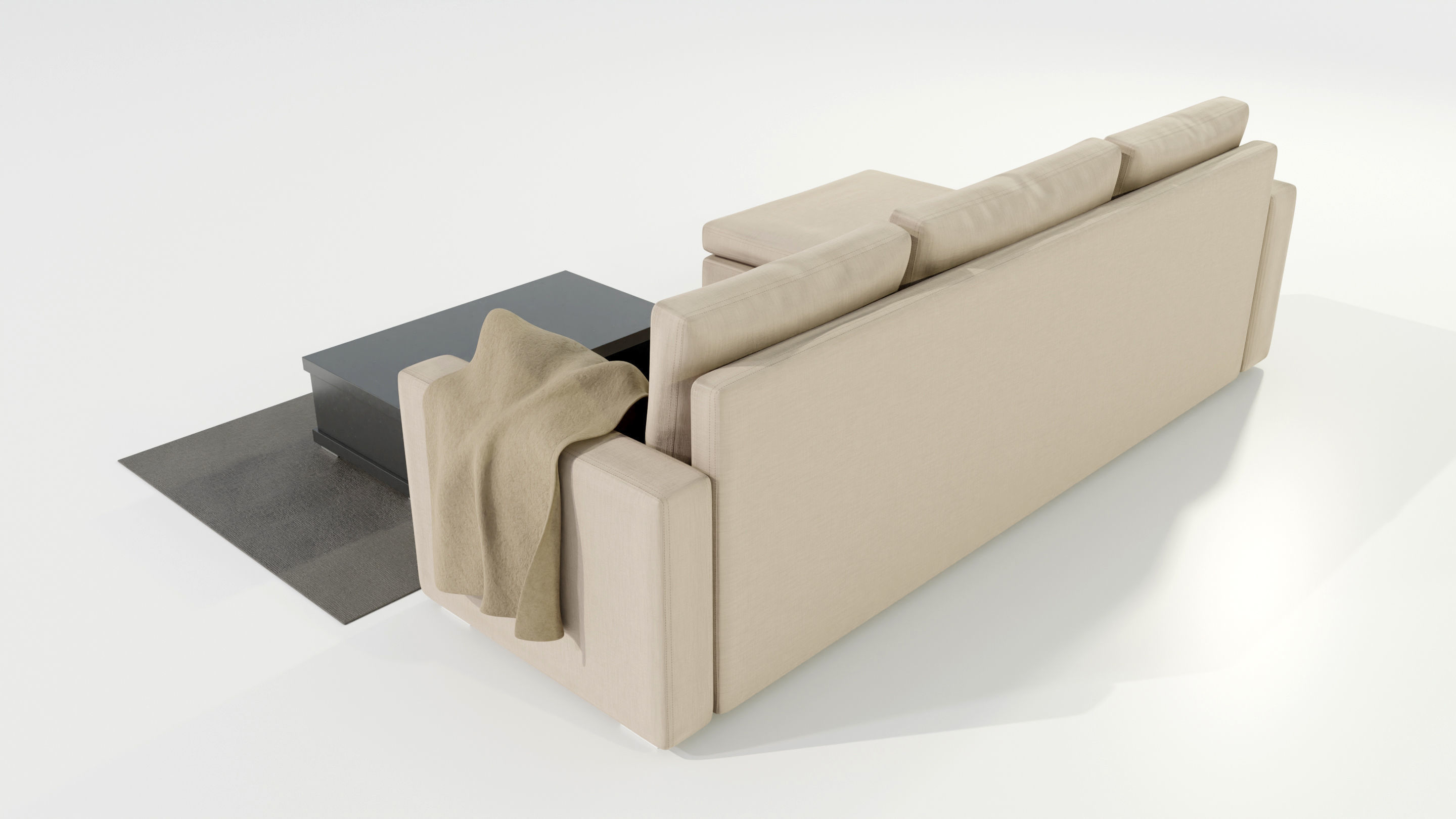  Couch and Coffee Table 3D model_4