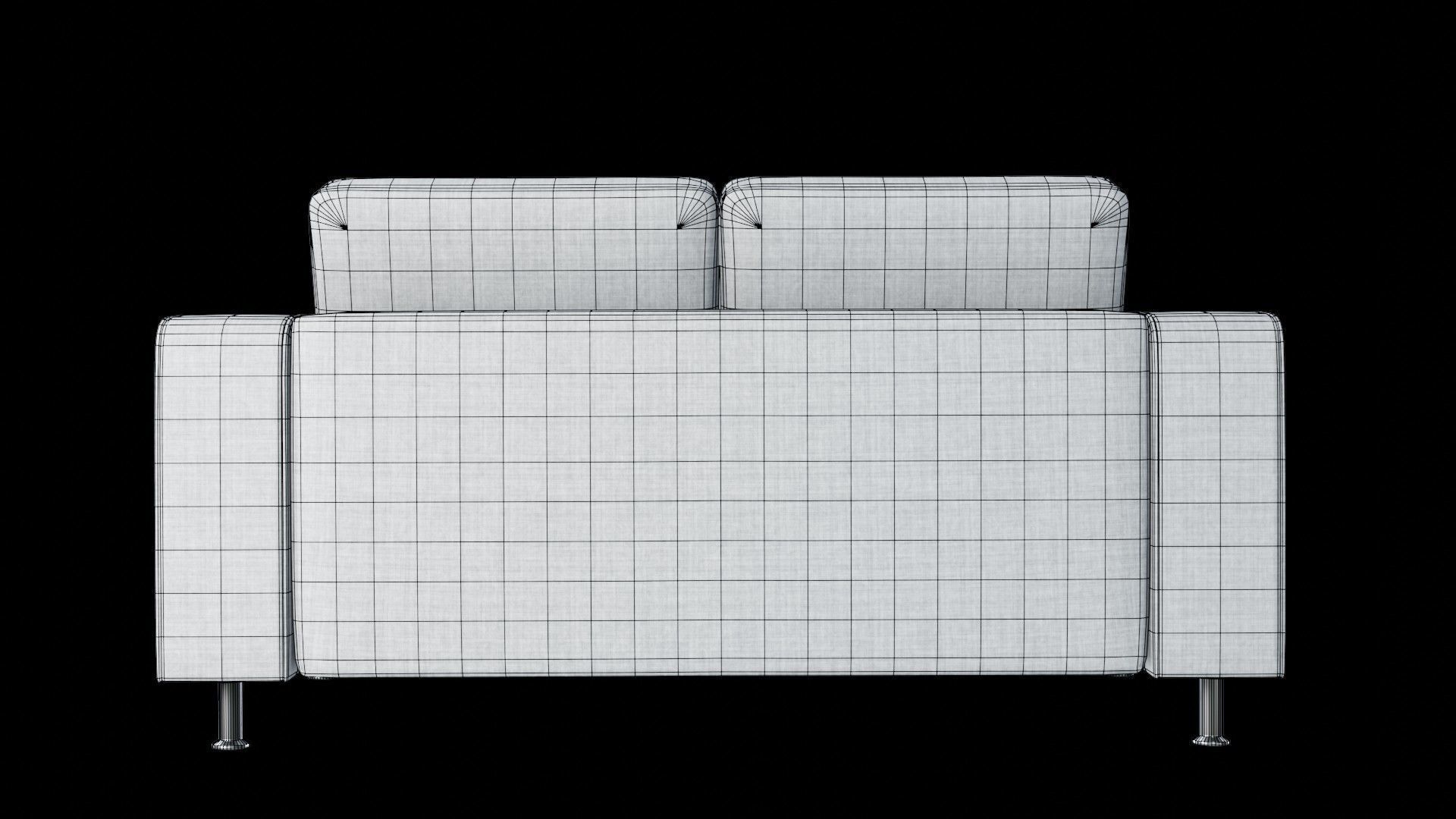 Indivi Modern Two Seater Sofa 3D model_9