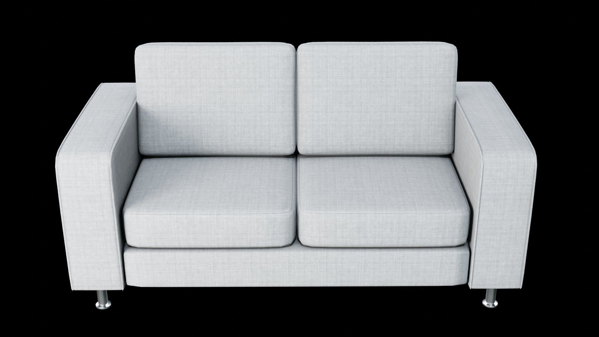 Indivi Modern Two Seater Sofa 3D model_4