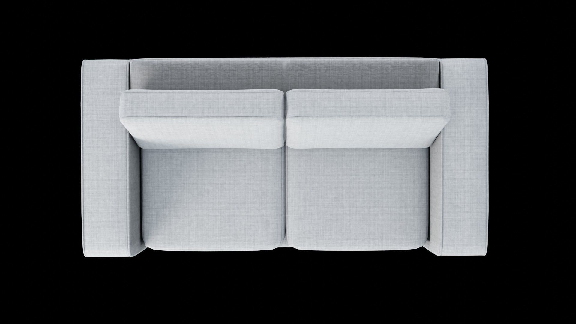 Indivi Modern Two Seater Sofa 3D model_5