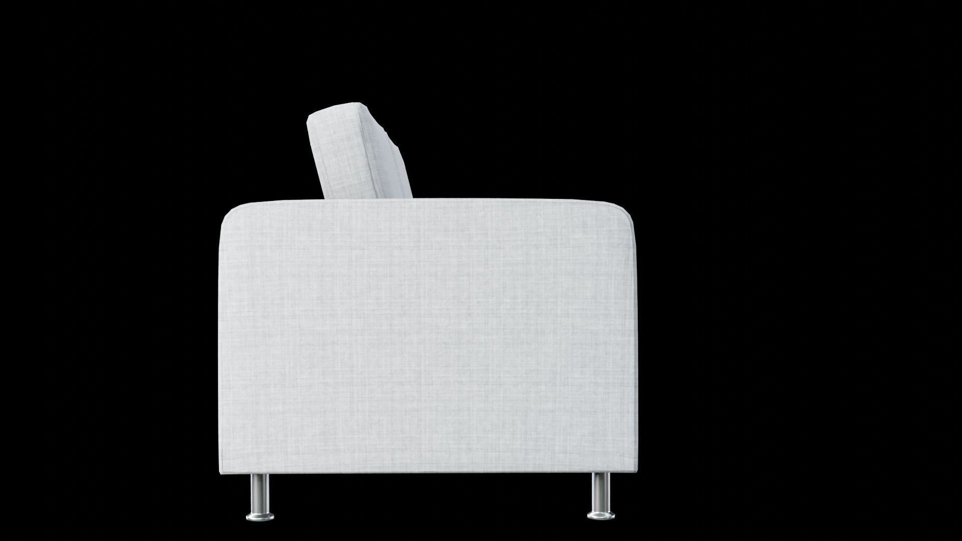 Indivi Modern Two Seater Sofa 3D model_2