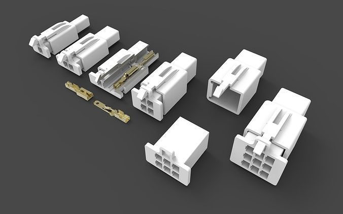 Car Connectors DJ70 3D print model