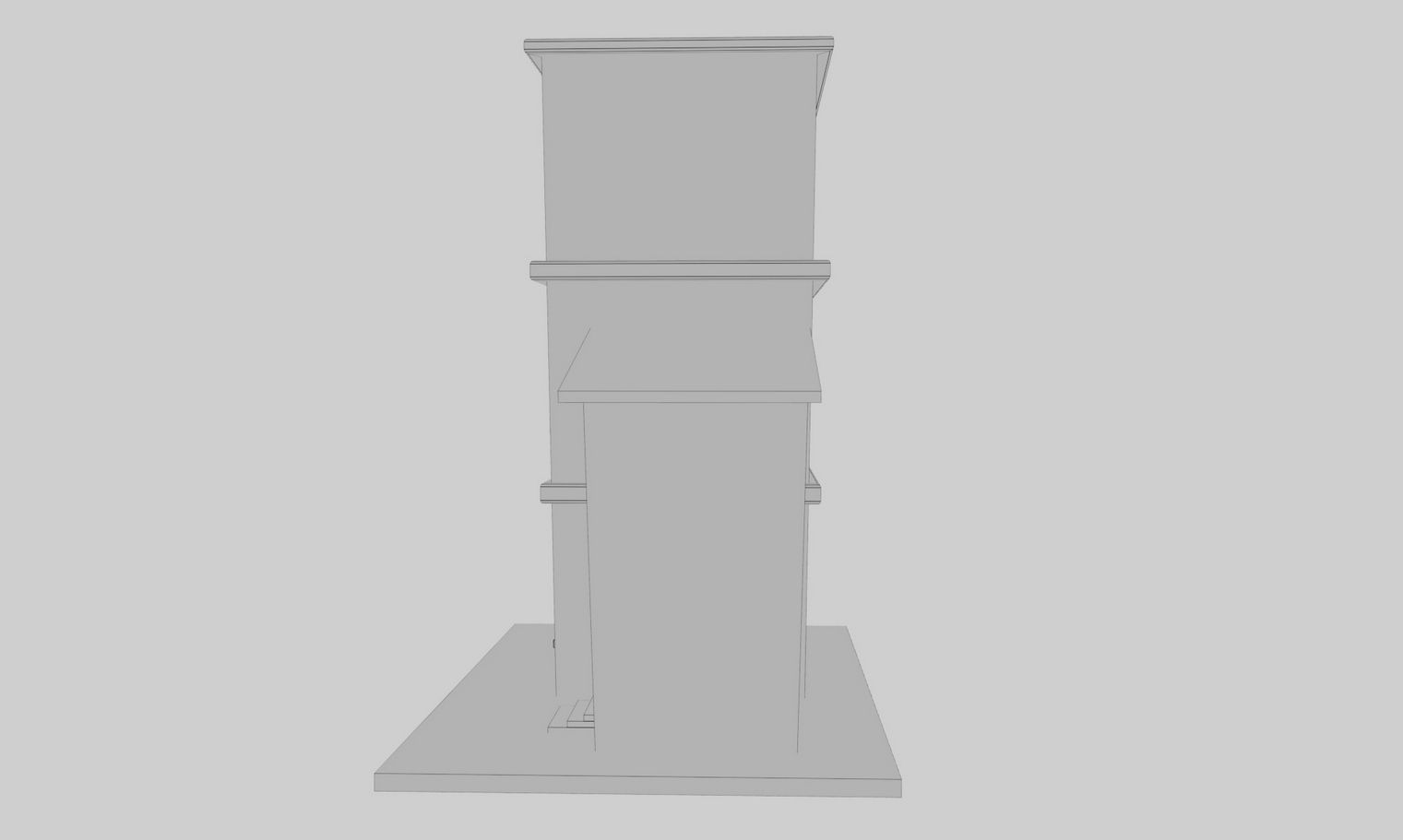 Cartoon Building Low Poly Game Ready Low-poly 3D model_11