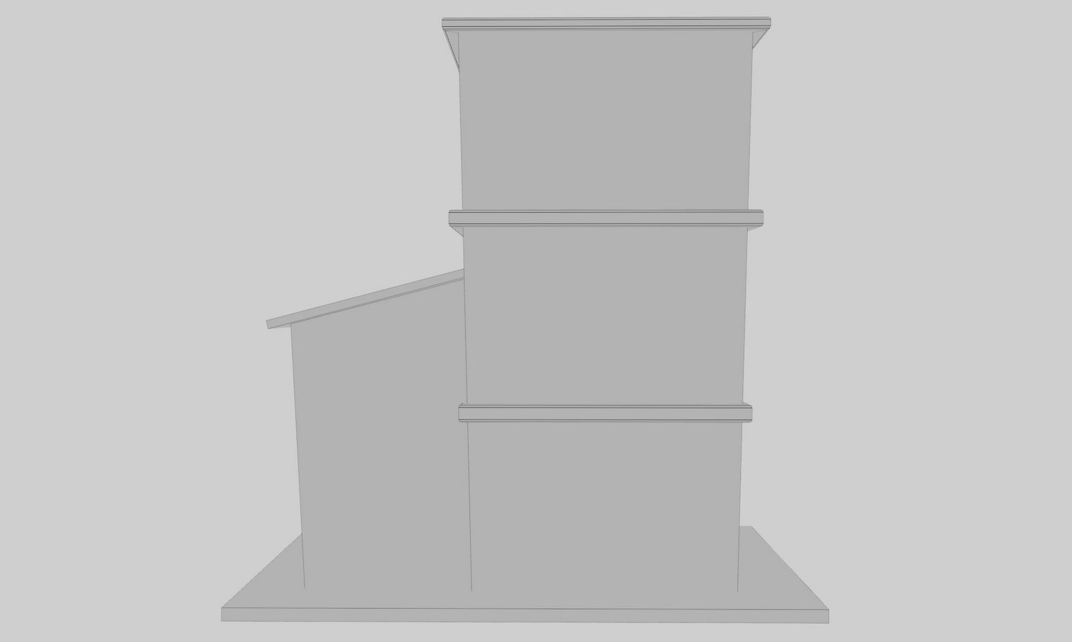 Cartoon Building Low Poly Game Ready Low-poly 3D model_13