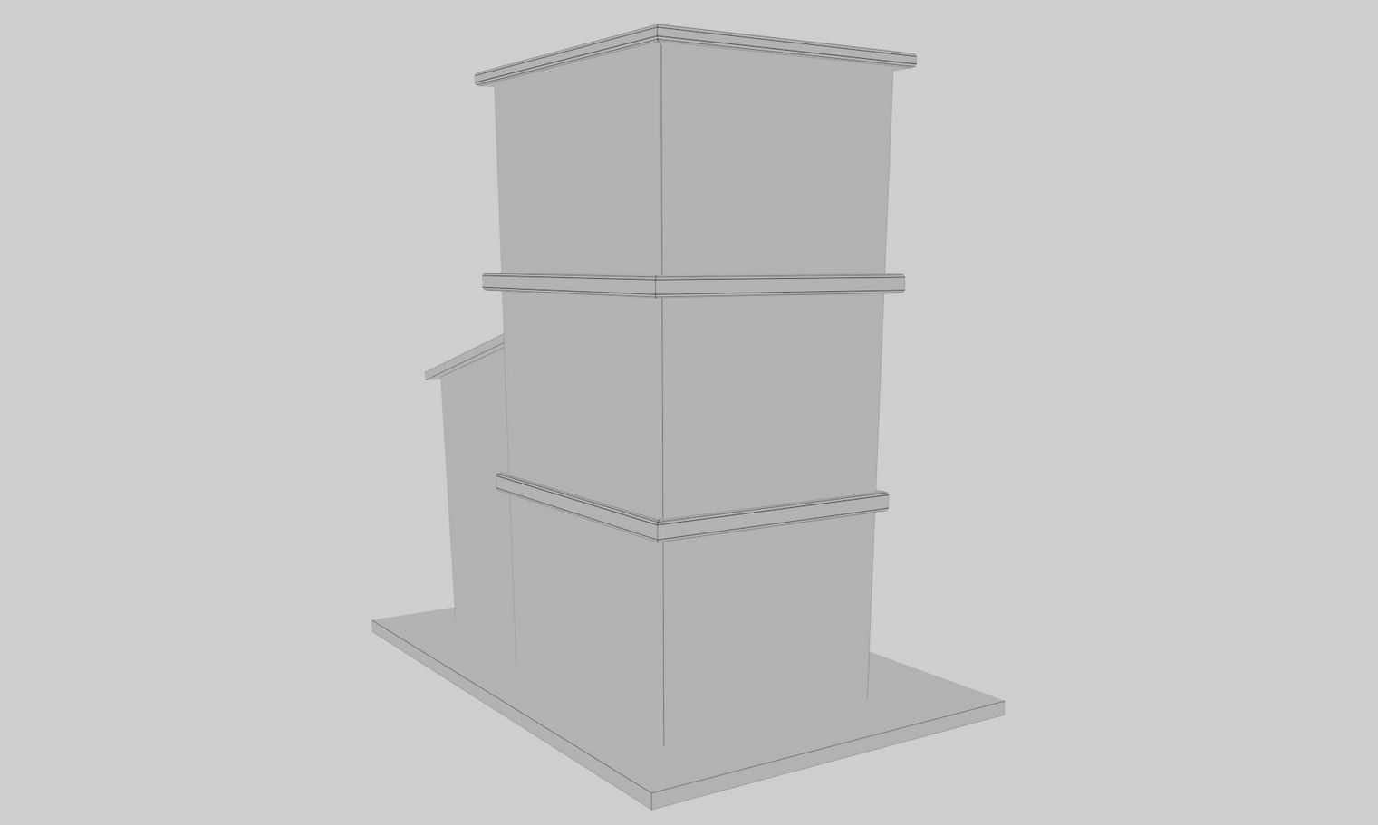 Cartoon Building Low Poly Game Ready Low-poly 3D model_14