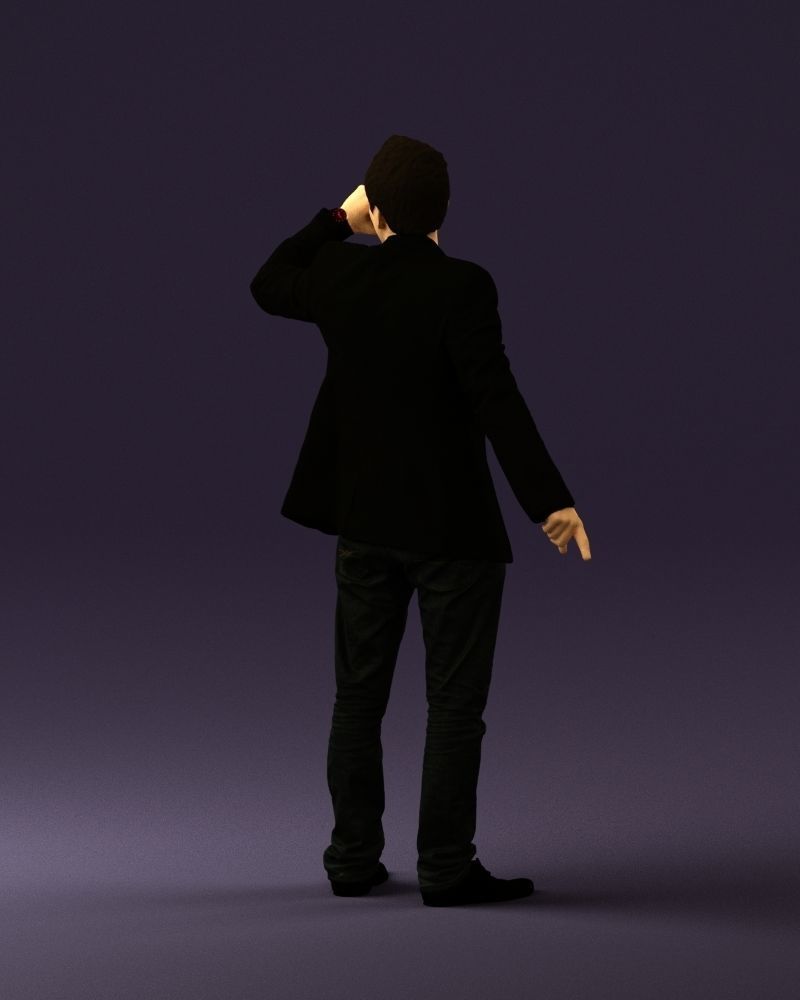 Man singing in microphone 0624 3D Print Ready 3D print model_18