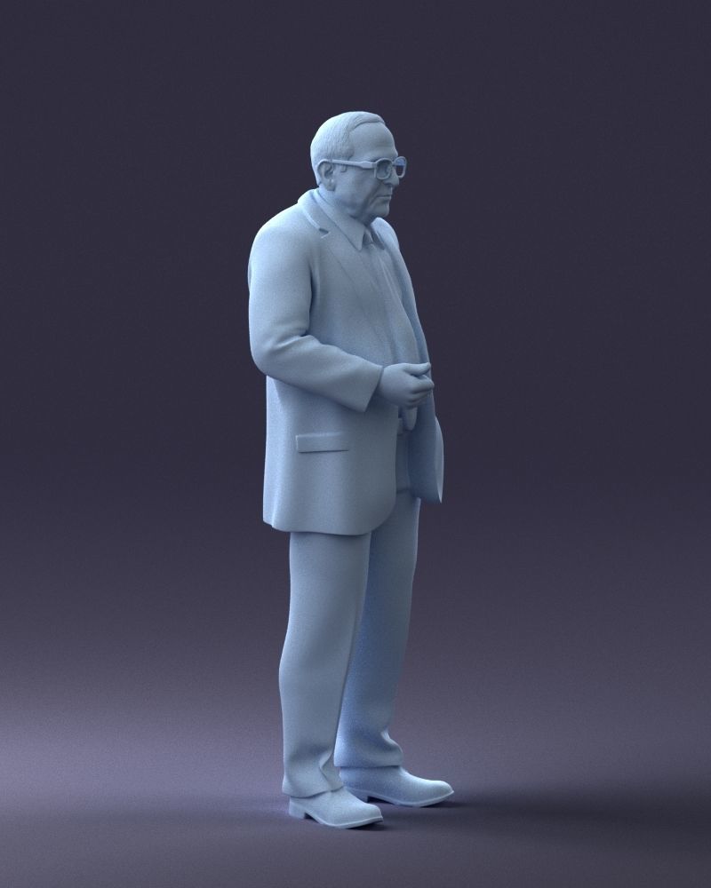 000272 Elderly Man in Suit 0617 3D model_11