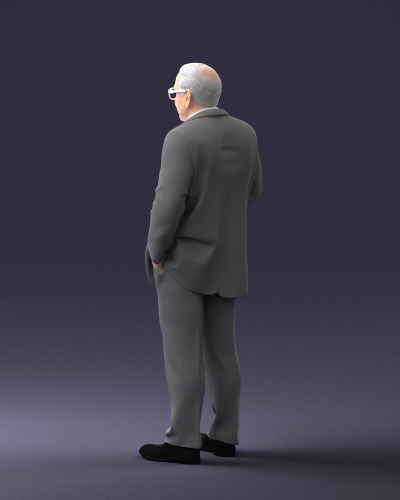 000272 Elderly Man in Suit 0617 3D model_22