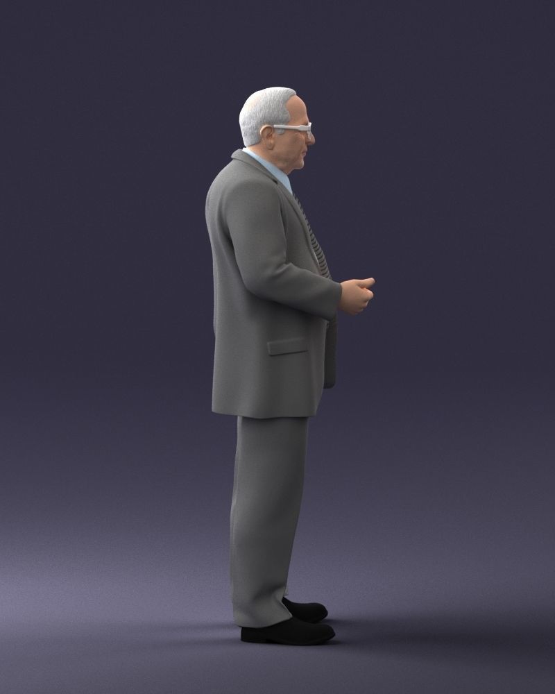 000272 Elderly Man in Suit 0617 3D model_13