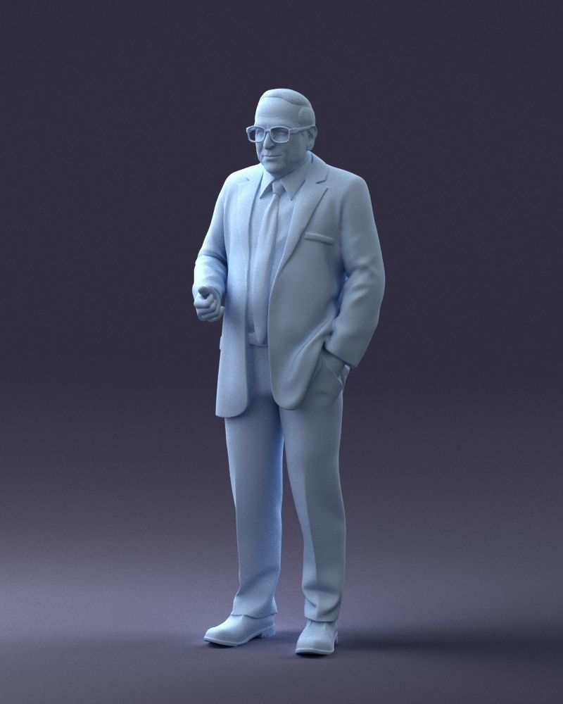 000272 Elderly Man in Suit 0617 3D model_32
