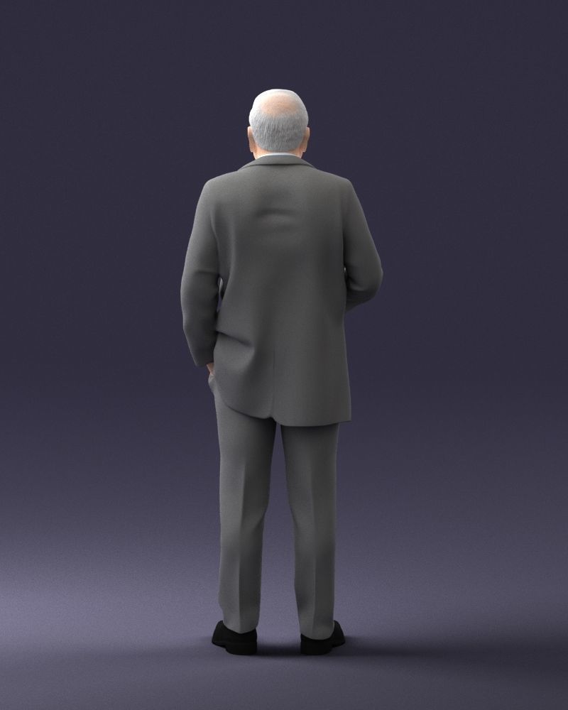 000272 Elderly Man in Suit 0617 3D model_19